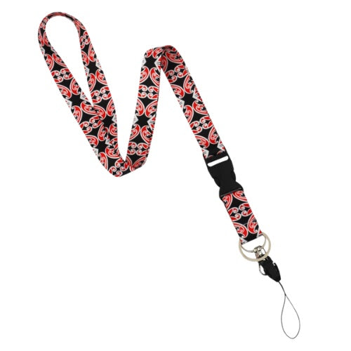 NZ Māori Pattern Lanyard