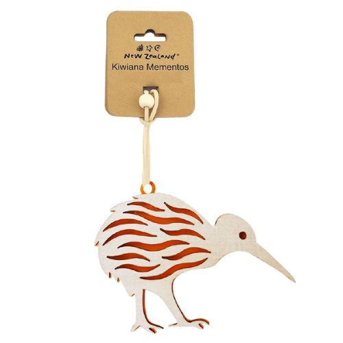 NZ Kiwi Acrylic & Ply Hanging Ornament