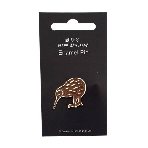NZ Kiwi Enamel Pin Badge