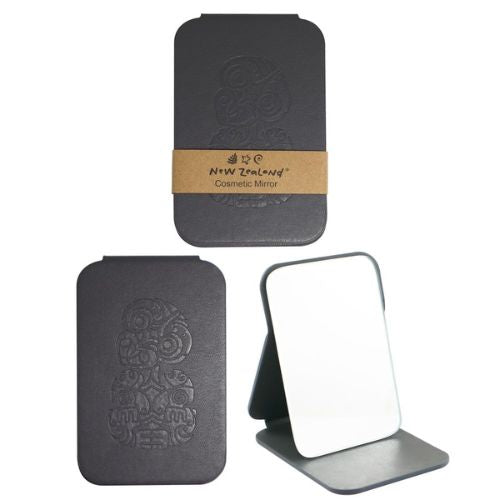 NZ Tiki Cosmetic Mirror - Black