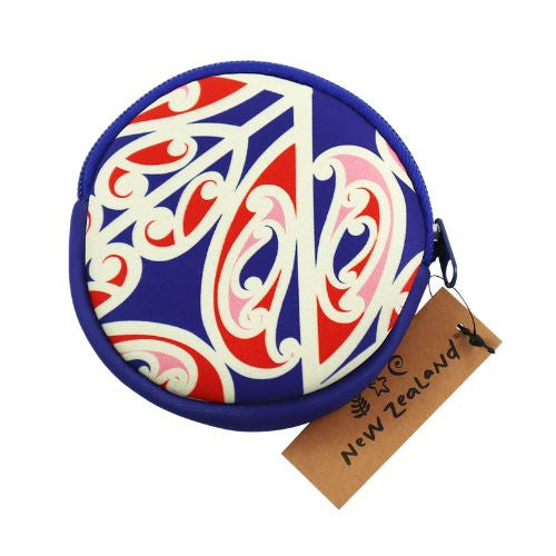 NZ Māori Design Neoprene Coin Purse