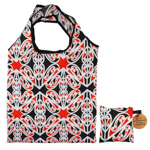 NZ Māori Design Foldable Shopping Bag