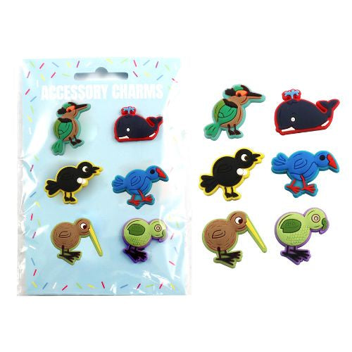 NZ Wildlife Soft Charms - 6pc