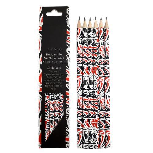Māori Designs HB Pencil - 6pc