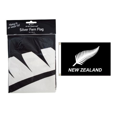 NZ Fern Material Flag - 90x150cm
