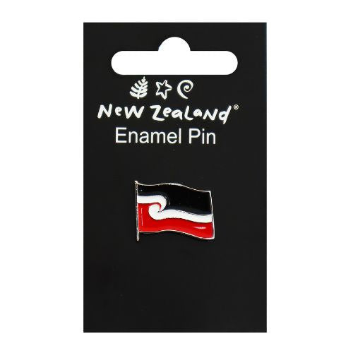 NZ Māori Flag Enamel Pin Badge