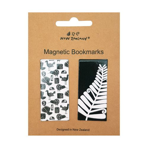 NZ Birds & Fern Magnetic Bookmark 2pc