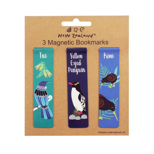 Birds of NZ Magnetic Bookmark 3pc