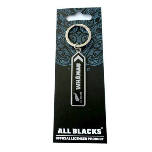 All Blacks Whanau Keyring - Black