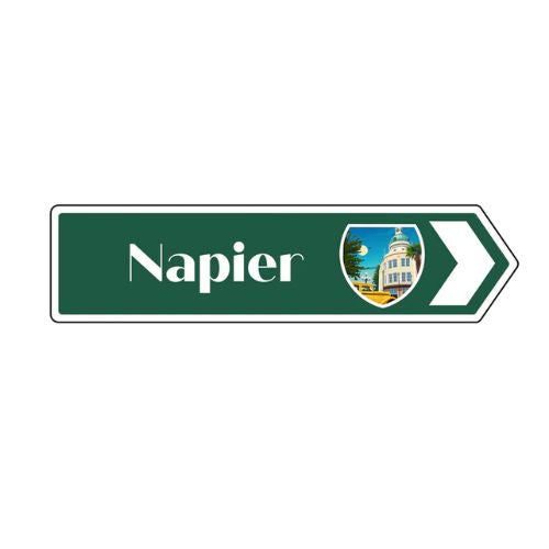 Napier Roadsign Magnet Green - Art Deco