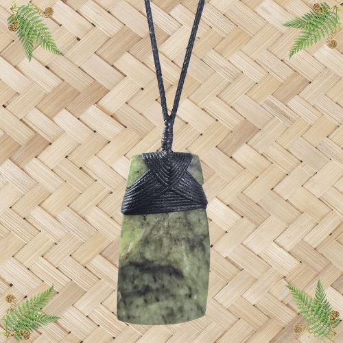 NZ Greenstone Toki Pendant - 62mm