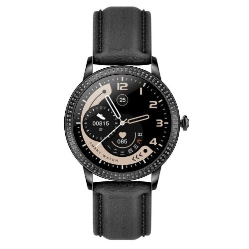 Ladies Smart Round Bracelet Activity Tracker – Matt Black