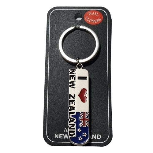 I Luv NZ Keyring Nail Clipper