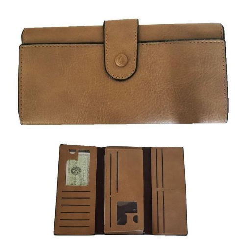 Ladies Wallet - 2 Fold - Beige