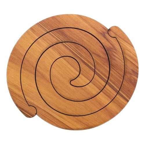 Koru Scroll Rimu Coaster Set