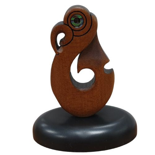 Carved Kauri Standing Hook - Small