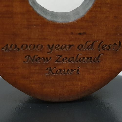 Carved Kauri Standing Koru - Small