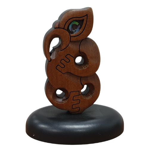 Carved Kauri Standing Manaia