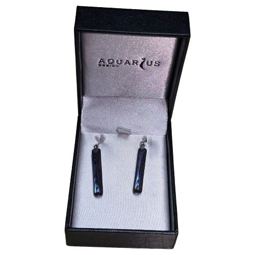 Paua Cylinder Earrings