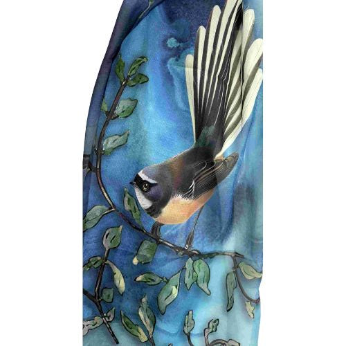 NZ Fantail Print Scarf