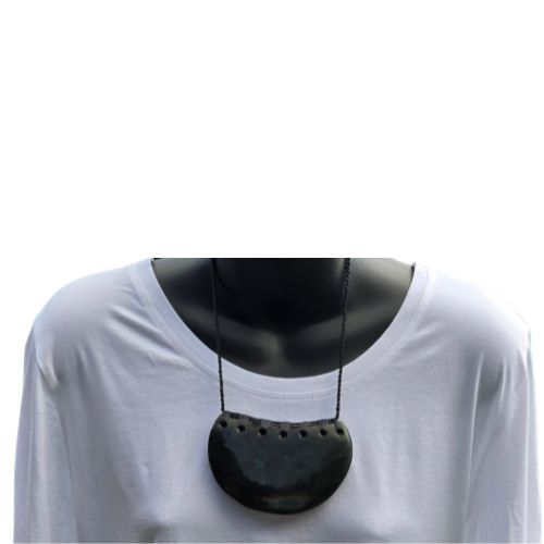 NZ Greenstone Breastplate Pendant - 110mm