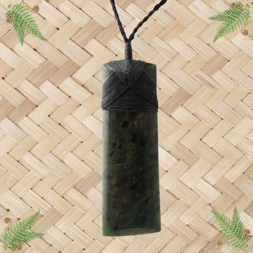 NZ Greenstone Toki Pendant - 101mm