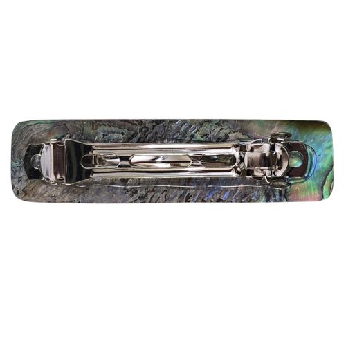Paua Rectangle Hair Clip