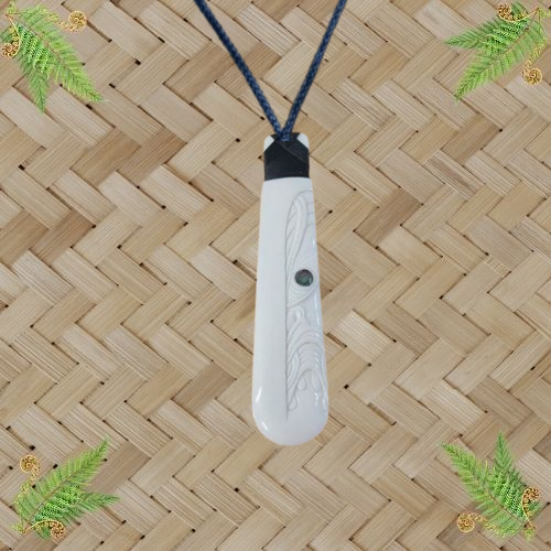Bone Toki Round Face Pendant