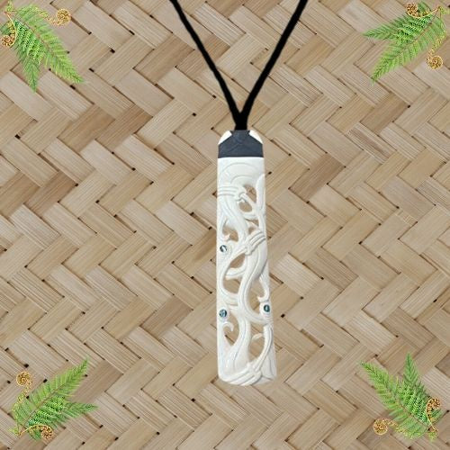 Bone Toki Manaia Large Pendant