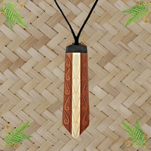 Wood Bone Toki Pendant - 150mm