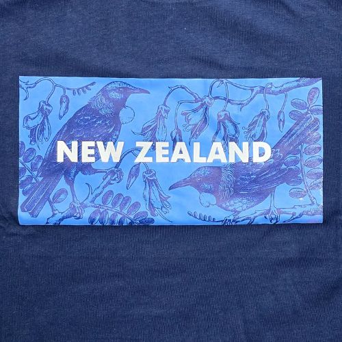 Adults Ladies New Zealand Tui Tee - Navy