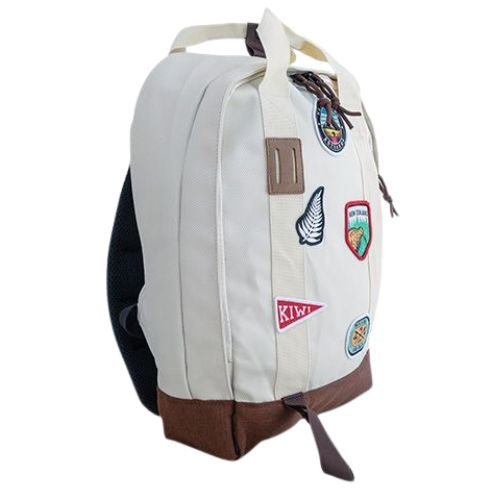 NZ Badges Backpack - Cream