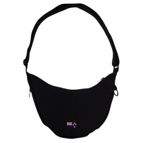 NZ Flag & Kiwi Small Tote Bag - Black