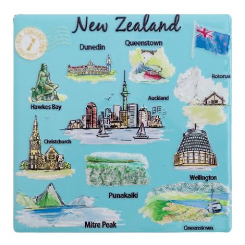 Artist Cities Ceramic Coaster Set 4pk