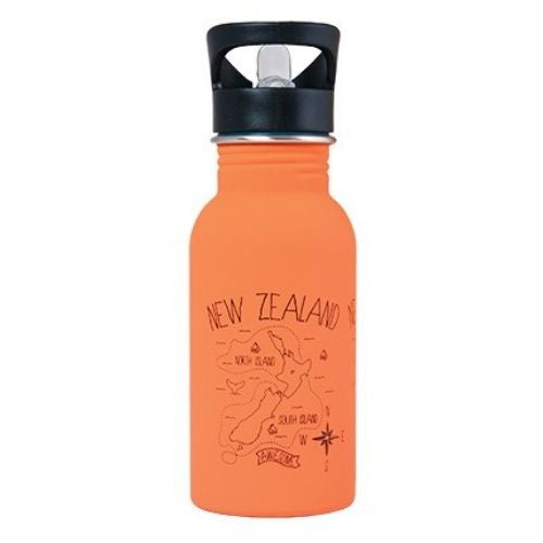 Orange Map Drink Bottle