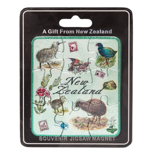 NZ Birds Jigsaw Magnet