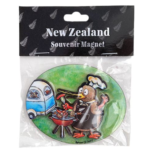 Kiwi Barbecue Magnet