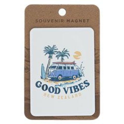 Good Vibes Van Retro Magnet