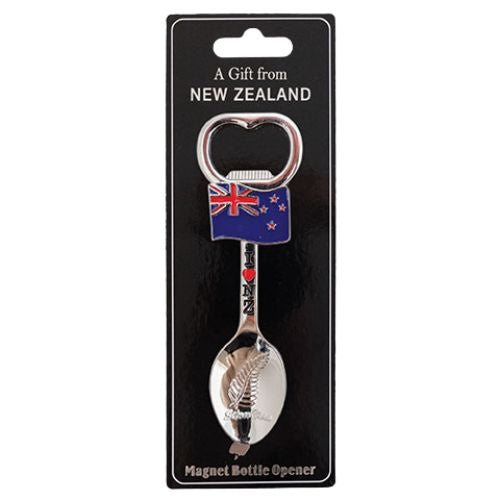 NZ Flag Spoon Opener Magnet