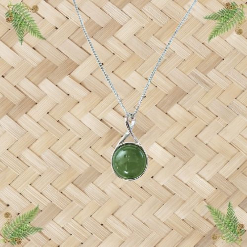 Jade Twist Top Pendant