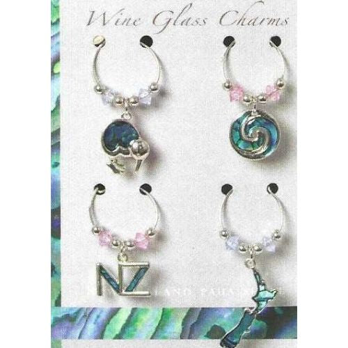 Wine Charms - Kiwi/Map/NZ/Koru