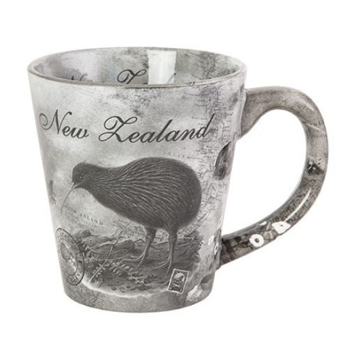 Kiwi New Zealand Mug - Grey