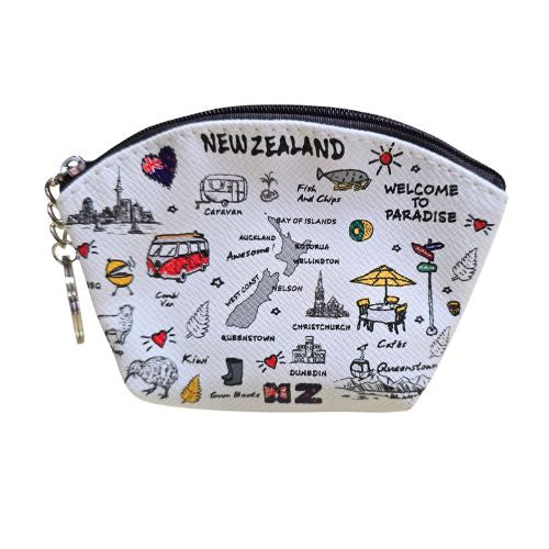 Welcome To Paradise Coin Purse with Keyring