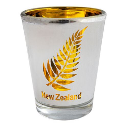 NZ Fern Shot Glass - Gold