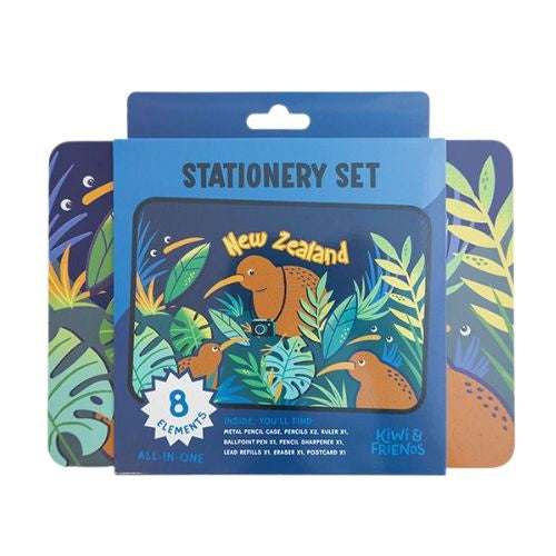 NZ Kiwi Explorer Stationary Set - Blue