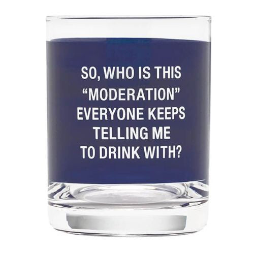 Moderation Rocks Glass - Black