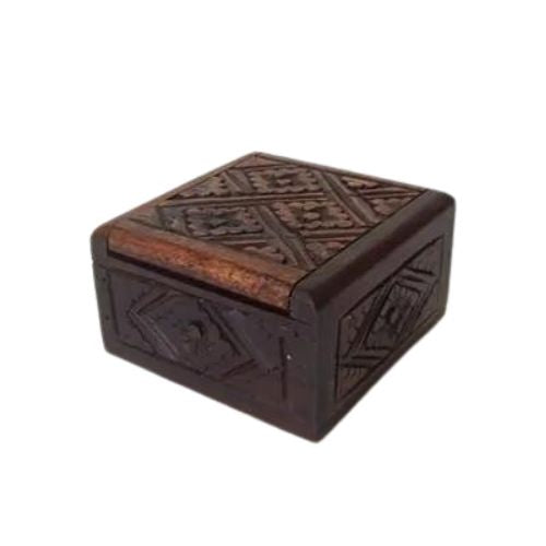 Mila Carved Wooden Box - Small