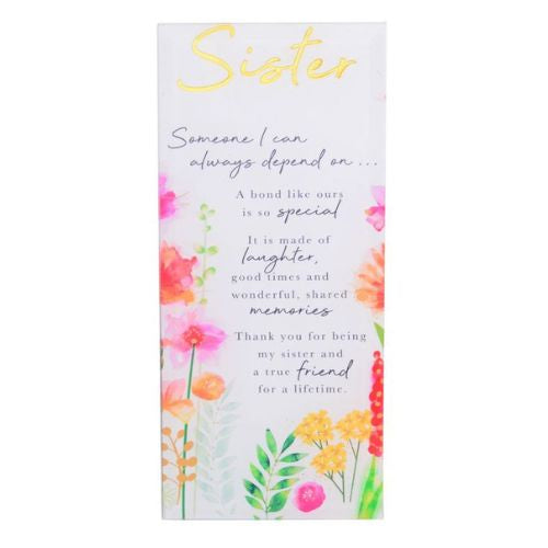 Embrace Mirror Plaque - Sister