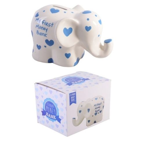 My 1st Elephant Money Bank - Blue