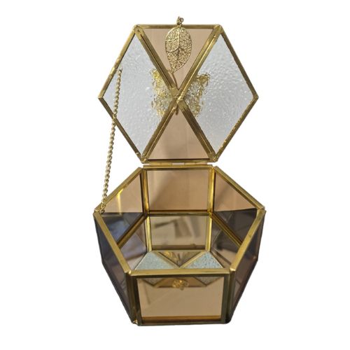 Butterfly 6 Sided Vintage Jewellery Box